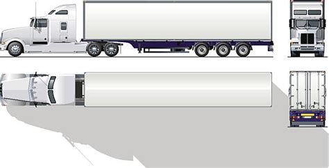 Semi Truck Profile Illustrations Royalty Free Vector Graphics And Clip