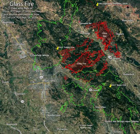 Current Fire Map Sonoma County Map