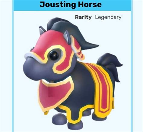 Jousting Horse Adopt Me 電子遊戲 遊戲機配件 互動遊戲figure Carousell