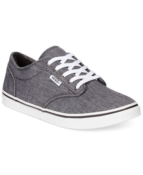 How to lace vans shoes. Vans Women's Atwood Low Lace-up Sneakers in Gray - Lyst