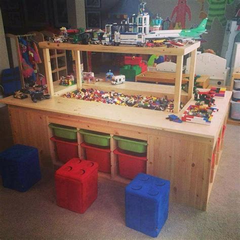 Pin By Annabelle Pera On Chambre Enfant Lego Table Diy Lego Bedroom