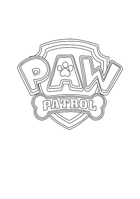 Paw Patrol Badges Coloring Pages Paw Patrol Coloring Pages Paw