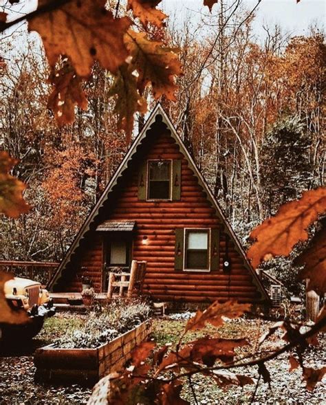 Pin By Tess Holden On Fall Architecture Autumn Cozy Cabins In The Woods