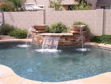 Water feature ideas for pools. Sheer Descent Pool Water Features | True Blue Pools