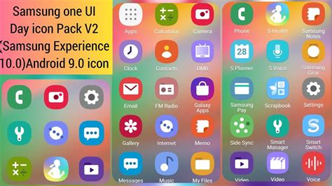 Samsung One Ui Day Icon Pack Samsung Experience 100pie 90 Icon