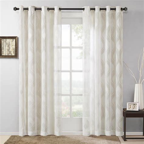 Home Essence Caris Sheer Ogee Jacquard Window Panel