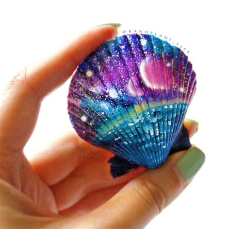 Painted Sea Shell Designs Color Made Happy Seashell Painting
