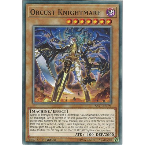 Yu Gi Oh Trading Card Game Orcust Knightmare Sast En021 Common