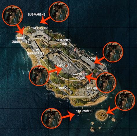 The Best Places To Land In Blackouts Alcatraz Map Call Of Duty