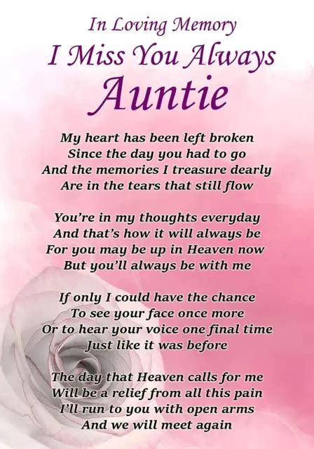 i miss you always auntie memorial graveside poem card free ground hot sex picture