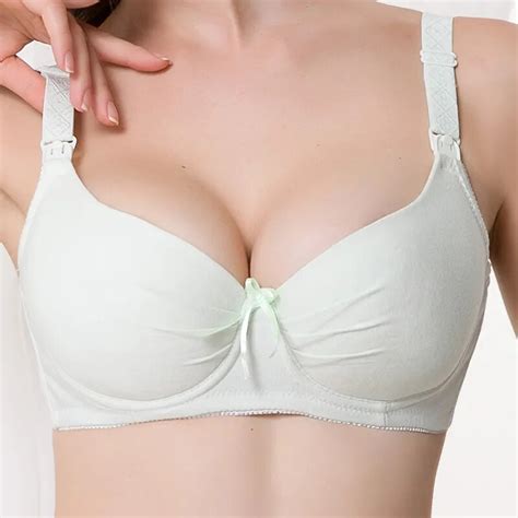 Sexy Maternity Nursing Bra Cotton Padded Push Up Breast Feeding Bras