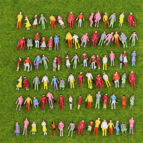 P150 100pcs Model Trains 1150 Painted Figures N Scale People Standing