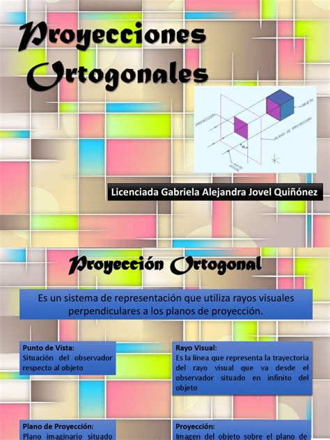 Proyecciones Ortogonales Pdf Geometria Plana Dimensión
