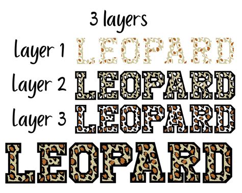 Leopard Alphabet Svg Schriftart Bundle Alphabet Buchstaben Etsyde