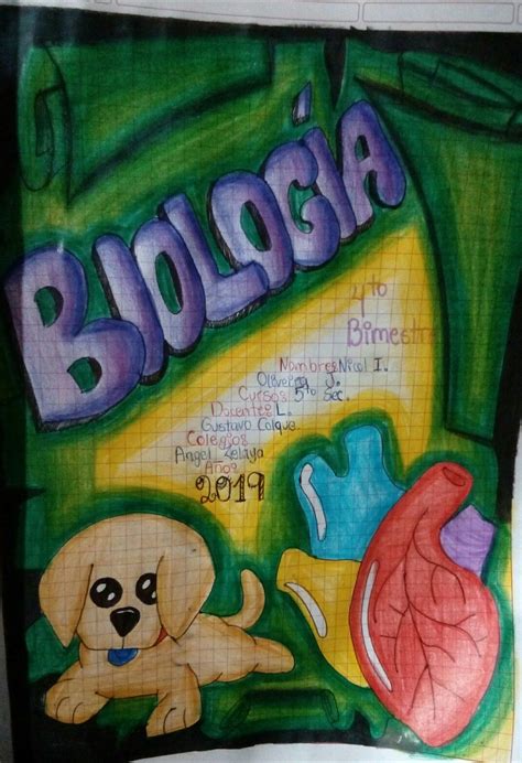 Carátulas De Biología Carátulas Secundaria Caratula De Biologia