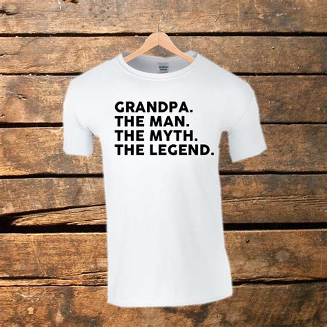 Grandpa Shirt Grandpa The Man The Myth The Legend Tshirt Fathers Day