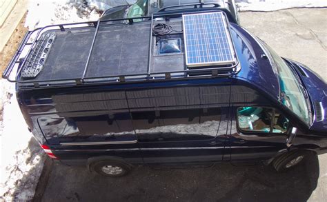 Aluminess Roof Rack For Mercedes Sprintersolar Panel Perforated