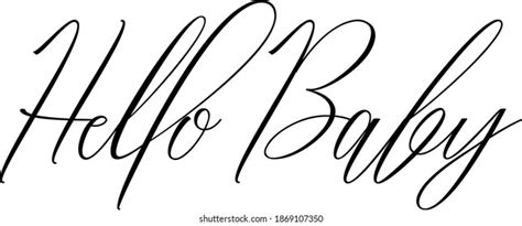 Hello Dad Handwritten Cursive Typography Text Stock Vector Royalty Free Shutterstock