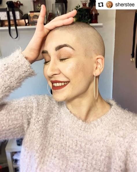 bald is better on women 💣 📷 🇷🇴 posted on instagram “ repost sherstee 🧑🏼‍🦲🥚