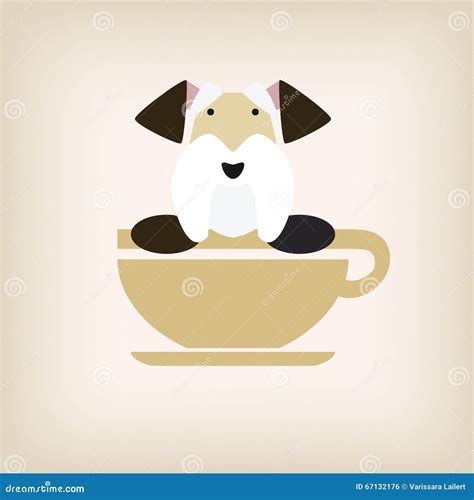 Dog Logo Coffee Vector Stock Vector Illustration Of Style 67132176