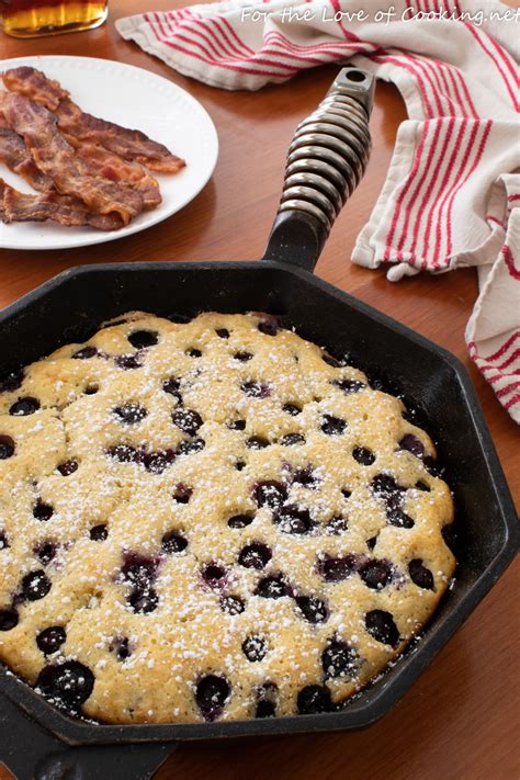 Oven Baked Blueberry Pancake For The Love Of Cooking