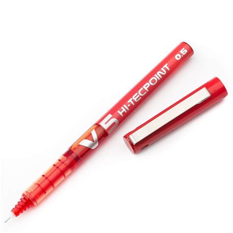 3 X Pilot V5 Hi Tecpoint Liquid Ink Rollerball Pen 05mm Tip Extra