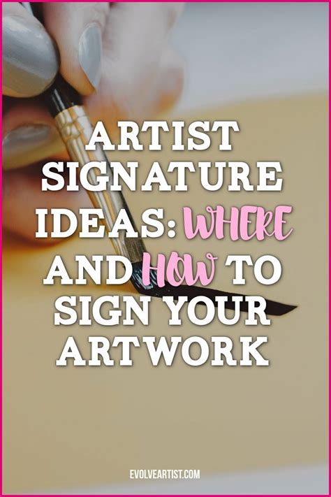 An Artists Signature Is A Calling Card Signing A Painting Claims