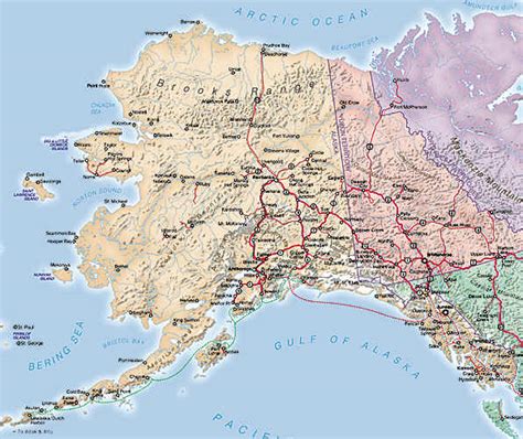 Alaska Map And Alaska Satellite Images