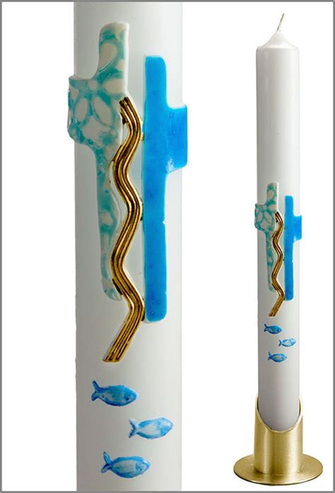 Sieh dir verschiedene fertige kommunionkerzen im internet andere beliebte motive sind friedenstauben und fische. Kommunionkerze 40x4cm - 204