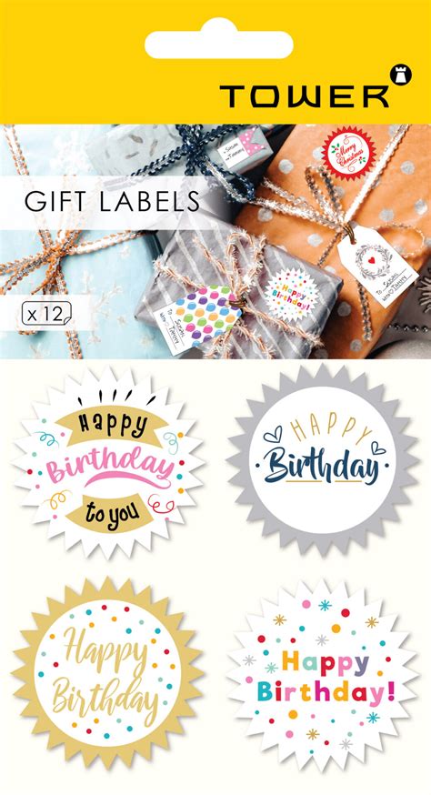 Starburst Birthday Stickers Tower Labels South Africa
