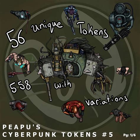 Peapus Cyberpunk Tokens 5 Full Cartographyassets