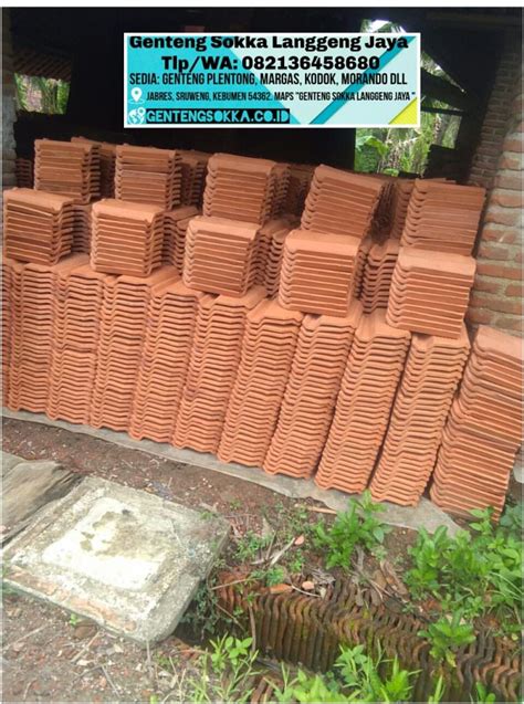 Harga genteng sokka kebumen langsung dari pabrik, harga lebih murah. Harga genteng sokka asli Kebumen pasti pas bisa COD