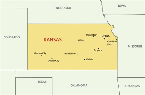 Kansas Map Counties With Usa Map Royalty Free Vector Vrogue Co