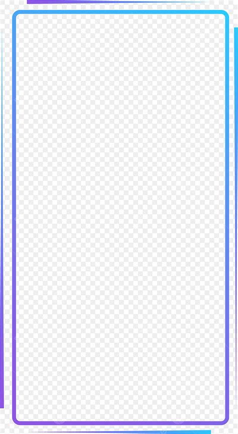 Rectangular Border Vector Hd Images Blue Minimalist Double Lines
