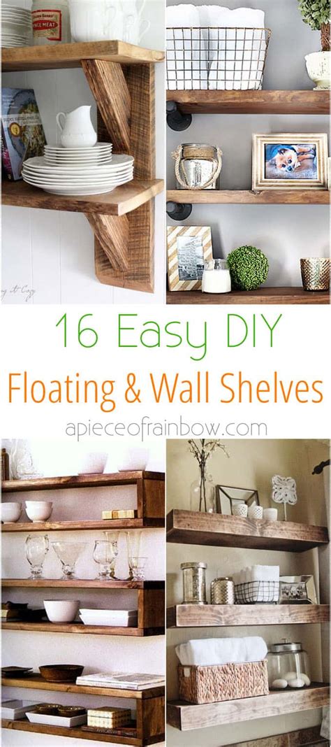 16 Easy And Stylish Diy Floating Shelves And Wall Shelves