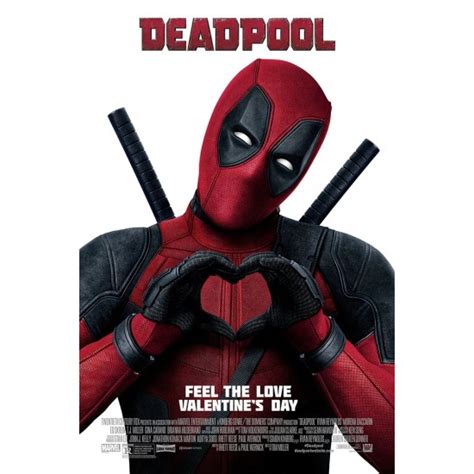 Deadpool Valentines Day Poster Sole Poster