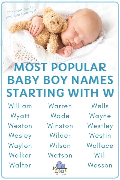 Baby Boy Names That Start With W