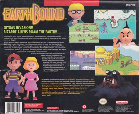 Earthbound Cover Or Packaging Material Mobygames