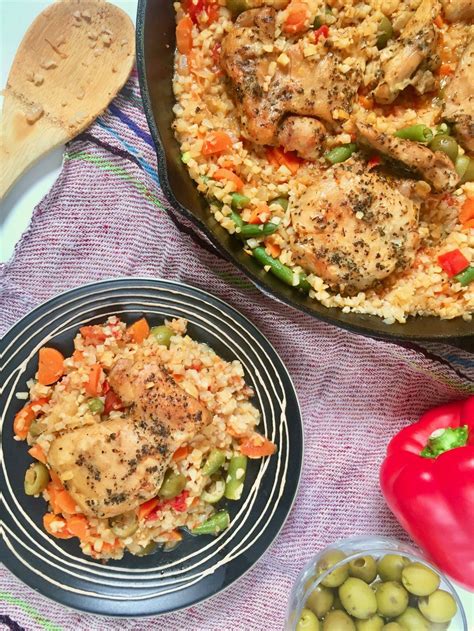 Be the first to rate & review! Mexican Cauliflower Arroz Con Pollo (Chicken with Rice ...
