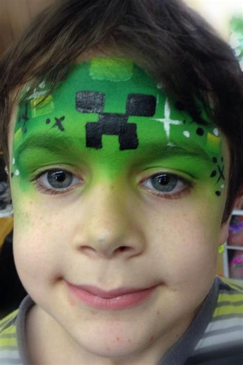 Minecraft Creeper Face Painting