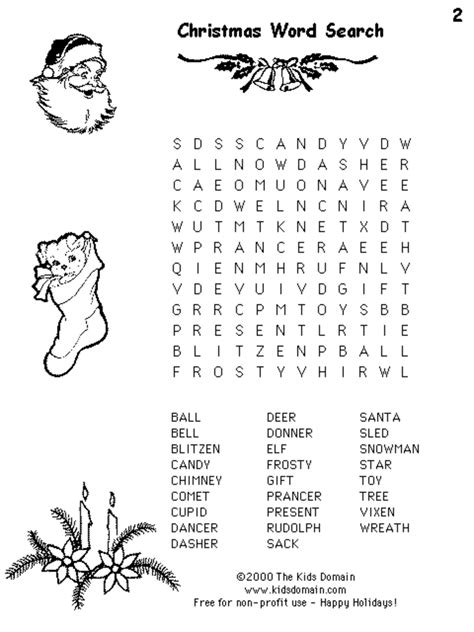 Fun Christmas Word Search Have Some Fun This Season With Word