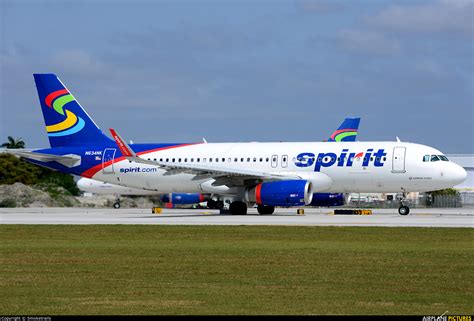 N634nk Spirit Airlines Airbus A320 At Fort Lauderdale Hollywood