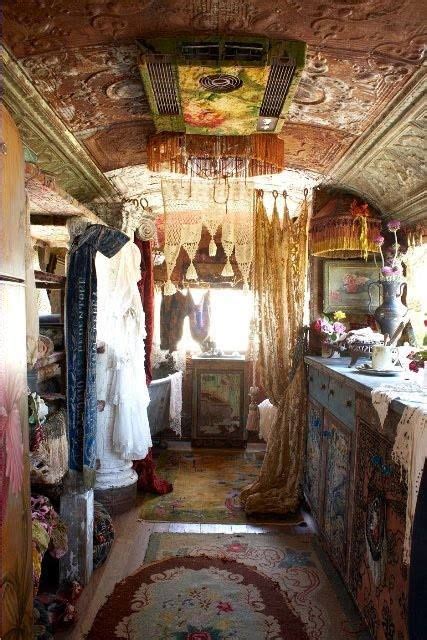 Gypsy Wagon Interior Vintage Gypsy Pinterest
