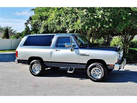 1988 Dodge Ramcharger For Sale Cc 1011157