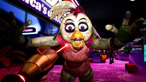 Five Nights At Freddy S Security Breach He Disparado A Glamrock Chica Itowngameplay Fnaf