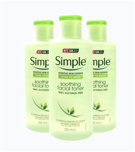 Simple Kind To Skin Soothing Facial Toner 200ml Pack Of 3