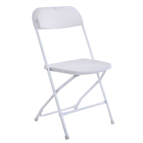 Just the thing for the breakfast nook or when you need extra chairs for you can fold the chair, so it takes less space when you're not using it.the hole in the seat allows you. New 10Pcs Commercial White Plastic Folding Chairs ...