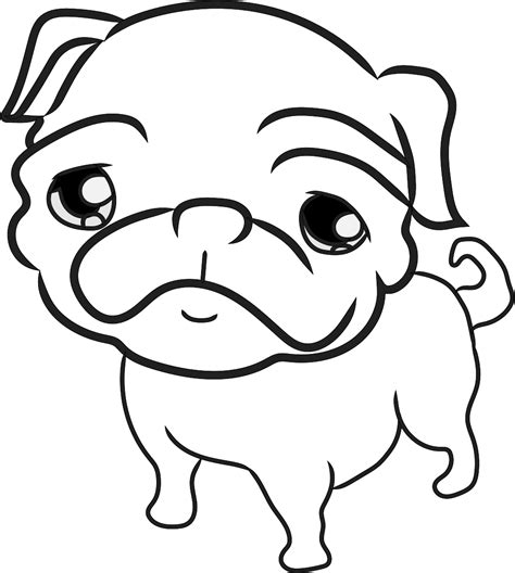 Pug Face Drawing Free Download On Clipartmag