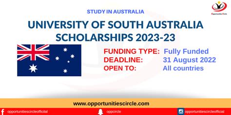 University Of South Australia Scholarships 2023 23 Opportunities Circle