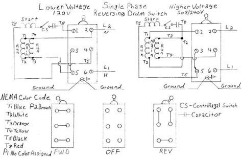 Dual Voltage Single Phase Motor Wiring Diagram Autocardesign